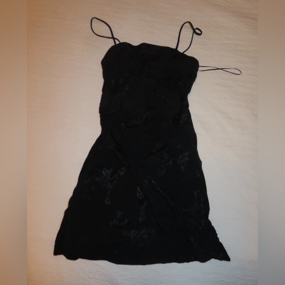 Zara Black Textured Dress